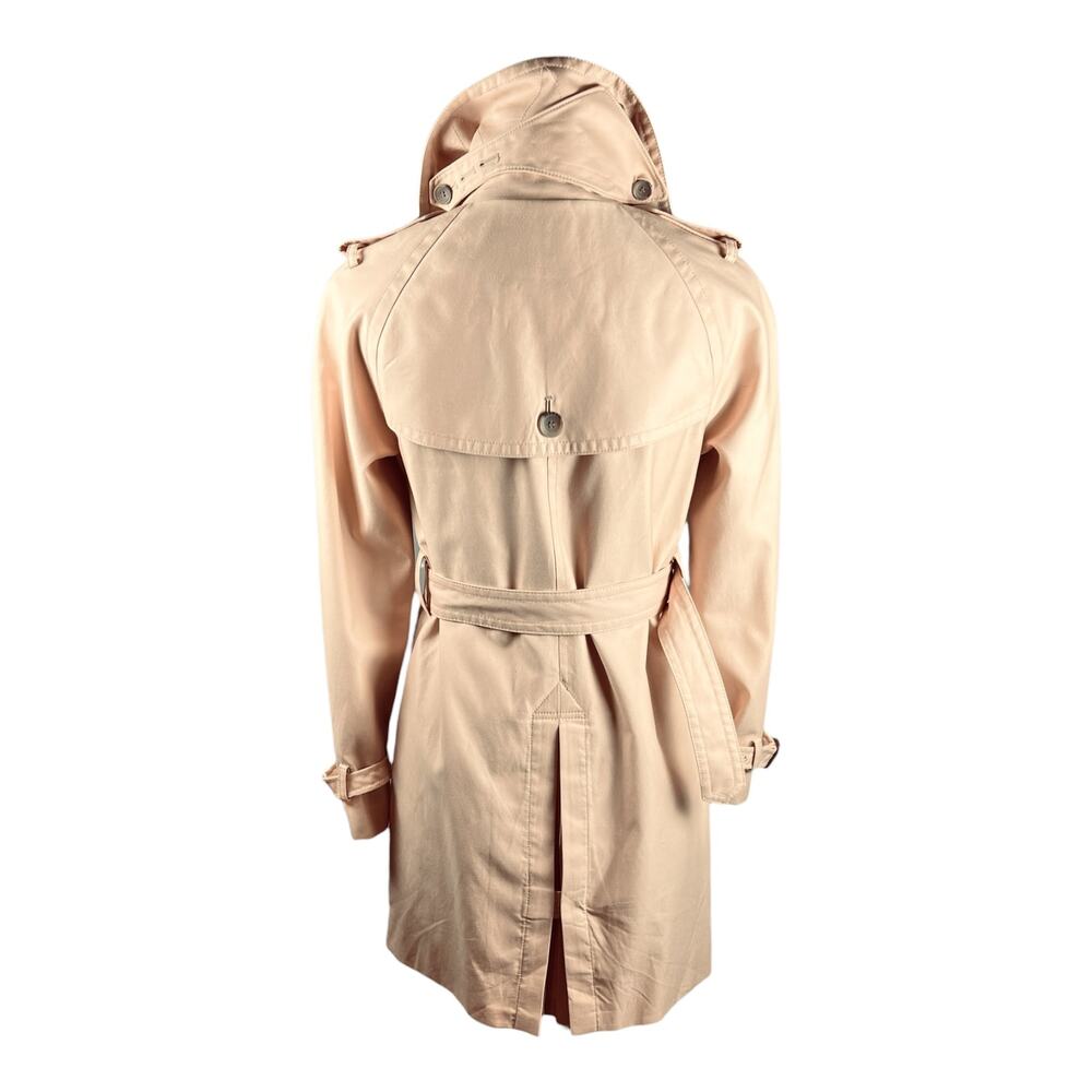 Coach Quartz Pink Double Breasted Belted Trench Coat Size 4 - Picture 4 of 16